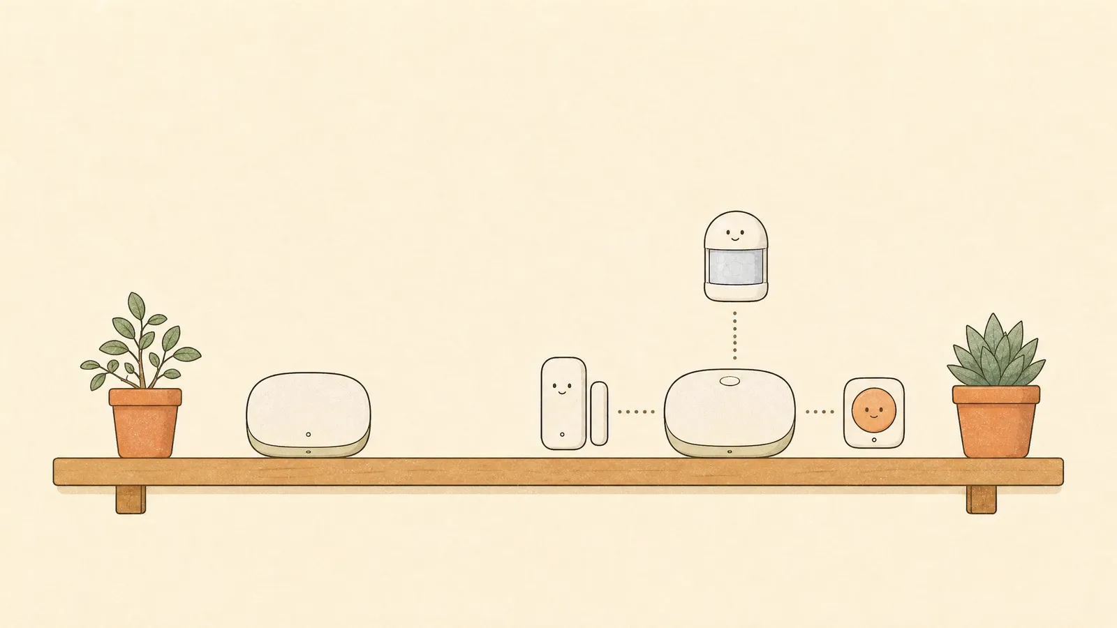 一体型とハブ拡張型を対比したイラスト